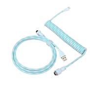 YROHGKPN Câble Clavier Mécanique Enroulé Type C vers USB Fil Ressort Alimentation Câble Aviation Professionnel