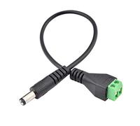 YROHGKPN Câble d'alimentation universel DC5, 5 x 2, 1 mm avec boîtier en PVC pour caméras, panneaux solaires, projets LED, bloc d'alimentation, bandes LED, adaptateur de caméra de vidéosurveillance