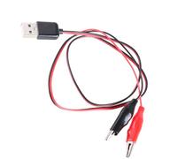 YROHGKPN Câble de raccordement USB vers deux clips, câble de test de sortie 5 V/1,5 A pour différents appareils 5 V, câble d'alimentation pour appareil photo de 60 cm de long