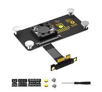 YROHGKPN Câble d'extension NGFFs NVME M HDDs vers PCIE-1X de 5,0 cm avec solution de refroidissement intégrée et adaptateur NVMe HDDs
