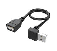 YROHGKPN Câble d'extension USB 2.0 mâle vers femelle - Ligne coudée à 90 degrés - Prend en charge le chargement et le transfert de données pour divers appareils - Câble USB