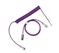YROHGKPN Câble spiralé pour claviers mécaniques, USB C vers USB A, pour une meilleure configuration de bureau et une gestion des câbles, connecteurs aéronautiques amovibles