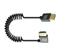 YROHGKPN Câble spirale rapide compatible 8K, câble flexible 48 Gbit/s 2.1, prend en charge 4K à 120 Hz pour appareils photo, PC et moniteurs Câble rapide