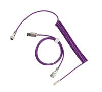 YROHGKPN Câble USB de type C pour claviers mécaniques - Fil enroulé - Connecteurs d'aviation pour ordinateur de bureau