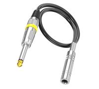 YROHGKPN Câble vidéo auditeur 6,35 mm mâle 35 mm, contacts plaqués or, connecteurs, fil blindé, haute intégrité pour systèmes AV, connecteurs