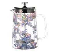 YROHGKPN Cafetière French Pressing 650 ml pour café et fleurs séchées avec double paroi isolée et résistante à la chaleur