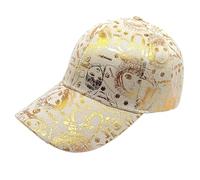 YROHGKPN Casquette de baseball imprimée graffiti pour hommes et femmes, protection solaire de luxe, hiver, rue, hystérésis casquettes hip-op, casquette de baseball réglable, beige, taille unique