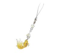 YROHGKPN Chaîne pendentif poisson rouge artiste multi-usages articles de bricolage en acrylique accessoires pour contacts électroniques et portefeuilles porte-clés poisson vif bijoux, jaune, taille