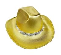 YROHGKPN Chapeaux de carnaval étincelants avec strass en cristal pour enterrement de vie de jeune fille, chapeau pour acteur, actrice, chapeau accrocheur