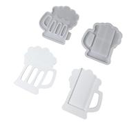 YROHGKPN Chope à bière en silicone multi-usages en résine artisanale pour porte-billets, décoration en résine époxy, démoulage facile, moules à ciment sur le thème de la bière