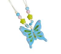 YROHGKPN Collier avec pendentif papillon délicat d'inspiration ethnique pour tous les jours élégant sur le thème des papillons, One Size, Métal Résine, Cristal