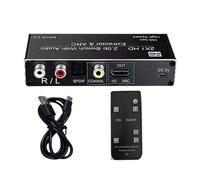 YROHGKPN Commutation HDTV 2 x 1 avec extracteur de son prend en charge les HDR 4K 120 Hz et ARC pour les jeux et le home cinéma HDR HDTV