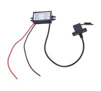 YROHGKPN Convertisseur abaisseur USB 12 V vers 5 V Double port USB A Large plage de tensions d'entrée Adaptateur ABS pour appareils électroniques vers modules abaisseurs