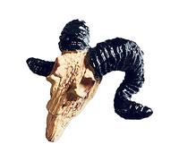 YROHGKPN Crâne miniature en plastique, paysage bonsaï pour aquarium, aquarium, paysage miniature, outils d'embellissement, ornements, petits ornements, décorations de dessin animé