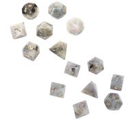 YROHGKPN Cubes de pierres précieuses naturelles multifacettes, différentes formes, polyédrique, jeu numérique pour club/fête/famille, accessoires de jeu, jeu de rôle polyédrique numérique, multi-faces