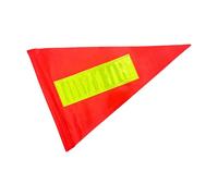 YROHGKPN Drapeau d'avertissement de sécurité portable pour voitures, camions et espaces de travail, parking, activités de plein air avec drapeau de sécurité réfléchissant en PVC à trois côtés
