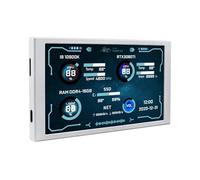 YROHGKPN Écran secondaire USB C de 5,2 pouces pour moniteurs de PC CPU GPU, thèmes modifiables dynamiques, écran secondaire portable léger de type C écran d'ordinateur CPU GPU moniteur