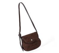 YROHGKPN Élégant sac de selle en daim - Plusieurs options de transport - Élégant - Tendance au quotidien - Pour diverses occasions - Vintage, café