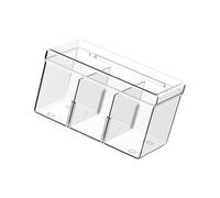 YROHGKPN Élégante boîte transparente de grande capacité avec poignée de transport adaptée à divers besoins d'organisation de la maison Boîte de rangement transparente de grande capacité