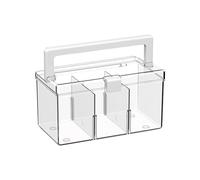 YROHGKPN Élégante boîte transparente de grande capacité avec poignée de transport adaptée à divers besoins d'organisation de la maison Boîte de rangement transparente de grande capacité