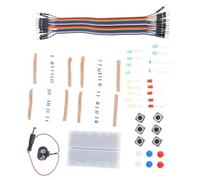 YROHGKPN Ensemble de facteurs électroniques compatibles avec mini carte de prototypage pré-coupée pour pédagogie STEM Tiny Protoboard avec boutons poussoirs