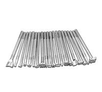 YROHGKPN Ensemble de tampons multi-combinaisons pour sculpture sur cuir, perforatrice cousue à la main pour la fabrication d'art, l'impression de légumes, le bricolage, la modélisation, le tampon