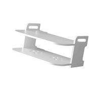 YROHGKPN Étagère murale multi-usages pour appareils électroniques Refus de montage par perçage Plan ventilé Espace de rangement à deux couches Organisateur de câbles Pas de perforation nécessaire