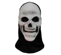 YROHGKPN Fantôme d'horreur réaliste pour les fêtes d'Halloween - Respirant - Silicone - Polyester - Accessoire de cosplay - Visage fantôme effrayant