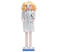 YROHGKPN Figurine casse-noisette en bois pour fille - Décoration de casse-noisette dans les tenues d'infirmière, festival, vacances, décoration d'étagère, décoration de table