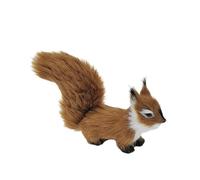 YROHGKPN Figurine d'écureuil douce et confortable Décoration animale Apporte de la chaleur à n'importe quelle pièce Objet de collection Cadeau pour les amis Figurines d'animaux de simulation