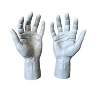 YROHGKPN Forme de main réaliste en plastique Outil d'affichage multi-usages Texture PVC facile à nettoyer Pour bijouterie, expositions, affichage de bijoux Modèle, taille unique, comme décrit