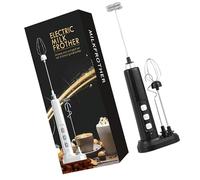 YROHGKPN Fouet Électrique 1200mAh Mousseur à Lait 3 Modes de Vitesse Têtes Métal Amovibles Facile à Utiliser pour Café et Pâtisserie Mousseur à Lait Rechargeable USB