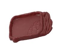 YROHGKPN Gamelle antidérapante pour reptiles avec rampes de roche simulées pour tortues, lézards, décoration d'habitats, dragon barbu