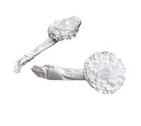 YROHGKPN Gants de soirée pour femme longs satinés avec grand accessoire de scène, longueur coude, danse, soirée de mariage, Blanc., taille unique