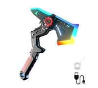 YROHGKPN Hache d'épée à LED rechargeable, multicolore, avec son immersif et effet de lumière, hache d'épée lumineuse avec effet sonore