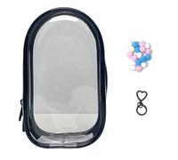 YROHGKPN Housse de poupée résistante aux rayures, coque en peluche, structure acrylique, porte-clés, figurines, sac de rangement pour petits jouets, rangement d'accessoires de trousseau de clés