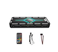 YROHGKPN Hubs complets de gestion des ventilateurs avec 12 ARGB et 10 ports, télécommandes, ABS pour plus de durabilité