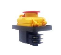 YROHGKPN Interrupteur à bouton-poussoir amélioré 4 broches 16 A 250 V Interrupteur étanche Protection contre les surcharges pour les machines à bois