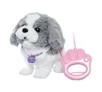 YROHGKPN Jouet électrique en peluche douce pour chien avec chansons de queue mobiles pour les tout-petits pour l'apprentissage et les activités familiales Jouet interactif en peluche pour chien