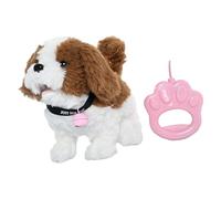 YROHGKPN Jouet électrique en peluche douce pour chien avec chansons de queue mobiles pour les tout-petits pour l'apprentissage et les activités familiales Jouet interactif en peluche pour chien