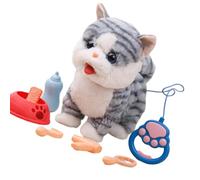 YROHGKPN Jouet en peluche parlant mobile avec fonctions interactives et kit d'alimentation 6 pièces pour les petits êtres vivants, jouet éducatif en peluche pour les tout-petits