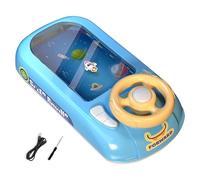 YROHGKPN Jouets éducatifs avec volants Simulateur de conduite Jeu de voiture de course simulé Jouet de voiture pour tout-petits garçons et filles Jeu de voiture simulé pour tout-petits avec musique et