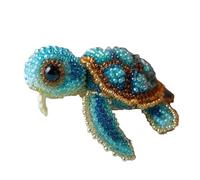 YROHGKPN Kit de broderie de perles d'animaux marins avec instructions (français non garanti) et perles colorées pour débutants, adultes, animaux perlés, travaux manuels pour débutants