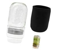 YROHGKPN Kit de germination mis à jour en verre à large ouverture, couvercle de germination, alfalfa, parfait pour jardinier, cuisine, jardinage, germination