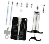 YROHGKPN Kit de purge de liquide de frein avec tube transparent pour système de disque hydraulique dans l'entretien de vélo, équipement de vidange d'huile de vélo compact