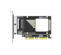 YROHGKPN L'adaptateur PCIe5.0 vers U.2-SFF-8639 permet de connecter plusieurs disques NVMe en même temps et améliore le stockage. Adaptateur de lecteur NVMe multicanal