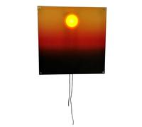 YROHGKPN Lampe murale réglable lever de soleil coucher de soleil avec cordon de tirage manuel pour décoration de salon, chambre à coucher, pièce d'art fonctionnelle en acrylique