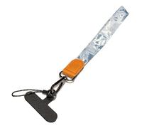 YROHGKPN Lanière tendance en toile pour téléphone portable avec motif de feuilles pour une défense élégante et sans perte et un accessoire personnel de téléphone