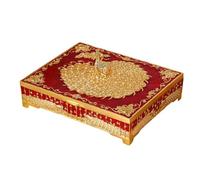 YROHGKPN Lavishness Peacockbird Boîte à bijoux en alliage métallique pour boucles d'oreilles, cerceaux, colliers, organisateurs de bijoux élégants