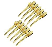 YROHGKPN Lot de 10 accessoires dorés pour doigts - Designs exquis qui améliorent votre expérience de nail art pour la décoration individuelle des bagues en alliage